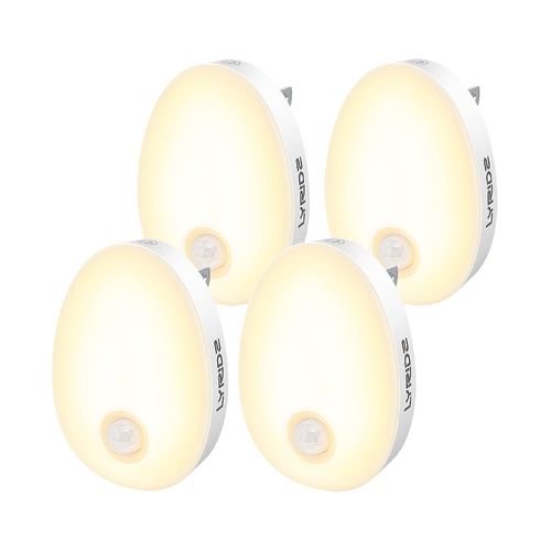 LYRIDZ Sensor Light, Motion Sensor, Foot Light, Outlet Type, Night Light, 1-120 Lumens, Stepless Dimming, LED Night Light, 3 Modes, Light Bulb Color, Energy Saving, For Hallways, Entryways, Stairs,