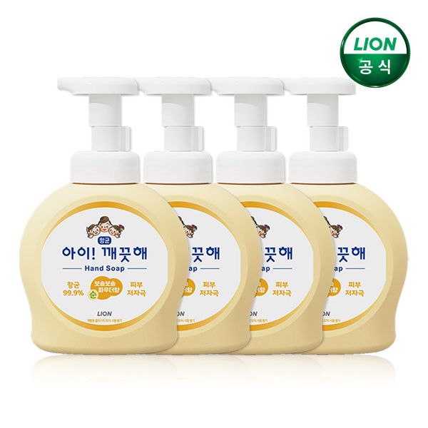 Aikkeokcheo Hand Wash 490ml Main Product x 4 / Foaming Hand Sanitizer