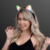 FlashingBlinkyLights Glowing Color Changing LED Cat Ears Headband