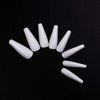 600 Pieces COFFIN Extra Long Tapered NATURAL Full Cover False Nails Glue On Tips - Professional Salon & Home Use.