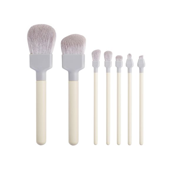 Unique Professional Painter Makeup Brush Set, COSHINE 7pcs Soft Synthetic Wood Handle Foundation, Powder, Eyeshadow, Lip Gloss Cosmetic Brushes Kit