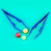 Modelcraft Plastic Tweezers, Pack of 2, Blue