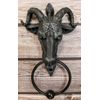 Sabbatic Goat Baphomet With Pentagram Head Door Knocker 9.5"Tall