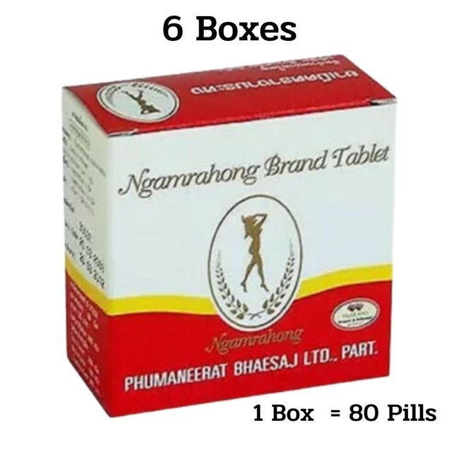 6X Senna Laxative Ngamrahong Weight Control Thai Herbs Detox Good Shape 80 pills