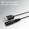 Replacement Charging Cable for Meridian Electric Shaver Trimmer 5Ft Charger Cable Power Cord Black