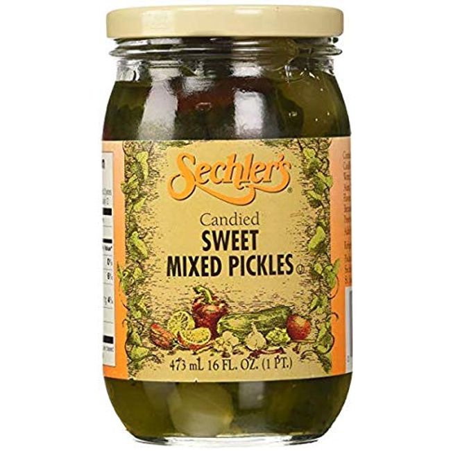 Sechler's Candied Sweet Mixed Pickles (Pack of 2)