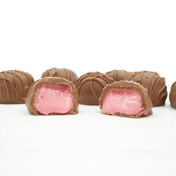 Philadelphia Candies Homemade Strawberry Creams, Milk Chocolate 1 Pound Gift Box