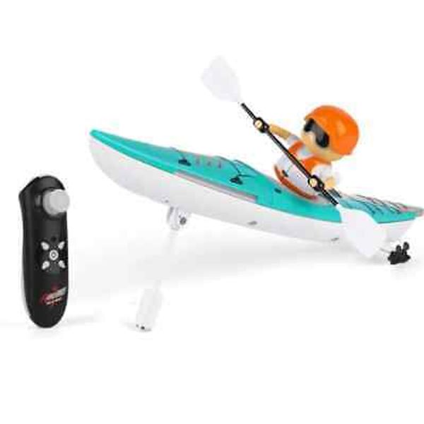 RC Kayak Boat W/Colorful LED Light for Boys Kids 2.4 Ghz Remote Control Boat Toy