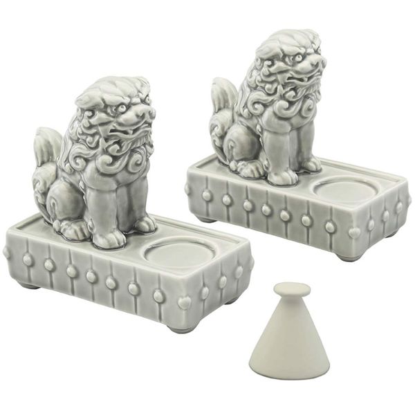 Cyprus Komainu Salt Set, Molded, Cone Guinu, Made in Japan, Entrance, Apartment, Good Luck, Cleaning, Feng Shui