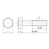 Iron/Dove-Cut Bolt (Wit / Half Thread) W7/8 x 80 (1 Piece)