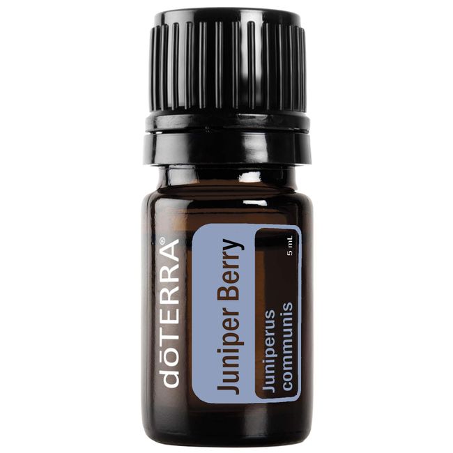 doTERRA Juniper Berry Essential Oil - Supports Healthy Kidney and Urinary Tract Function, Natural Skin Toner, Cleanser, Detoxifying Agent, Calming Effect; for Diffusion, Internal, Topical Use - 5 ml