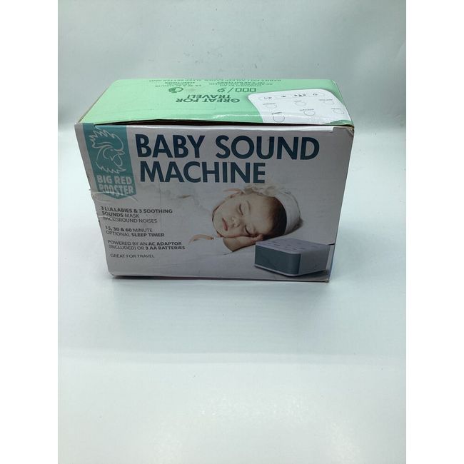 Baby Sound Machine with 3 Lullabies and 3 Soothing Sound Mask Background Noises