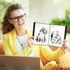 Small Presentation Book 5.5x8.5" (2-Pack, Black),24 Pockets Display 48 Half Size
