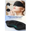 Sleep Mask, 2-Pack of Super Soft and Comfortable 3D Drowsy Sleep Mask, 100% Blackout Sleep Aid Eye Mask for Side Sleepers with Adjustable Straps, Suitable for Travel, Lunch Breaks, Meditation