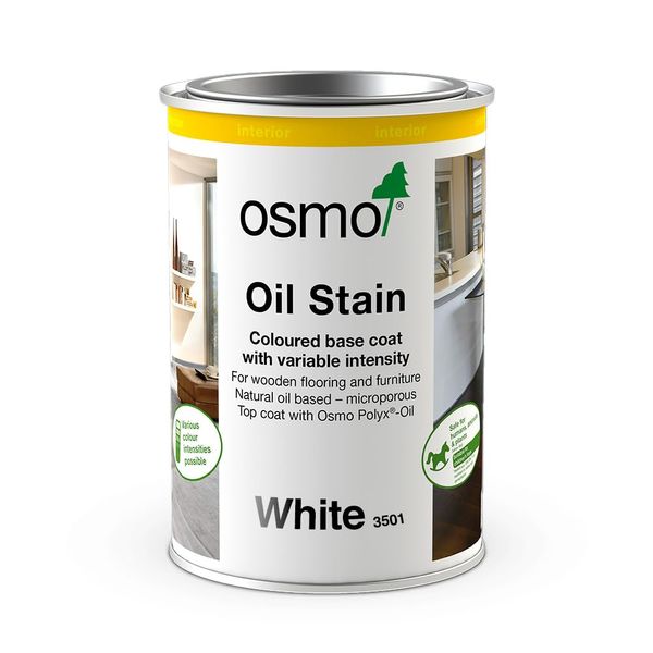 osmo Oil Stain (3501 - White, 125ml)