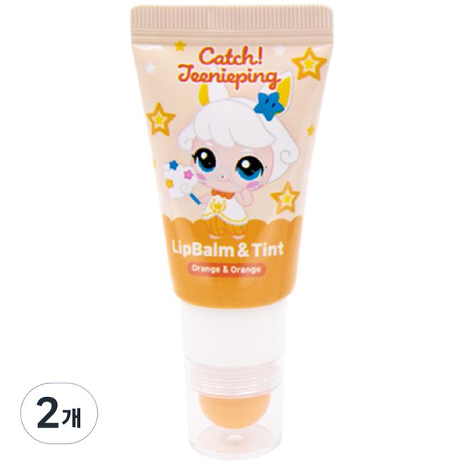 Charm Zone Catch! Tiny Ping 3 Brush Chipping Dual Children Lip Balm 2g + Tint 9g