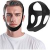 Anti Snoring Chin Strap for Sleeping – CPAP Compatible, Adjustable & Breathable Snore Stopper, Comfortable Reusable Sleep Solution, Black, Medium