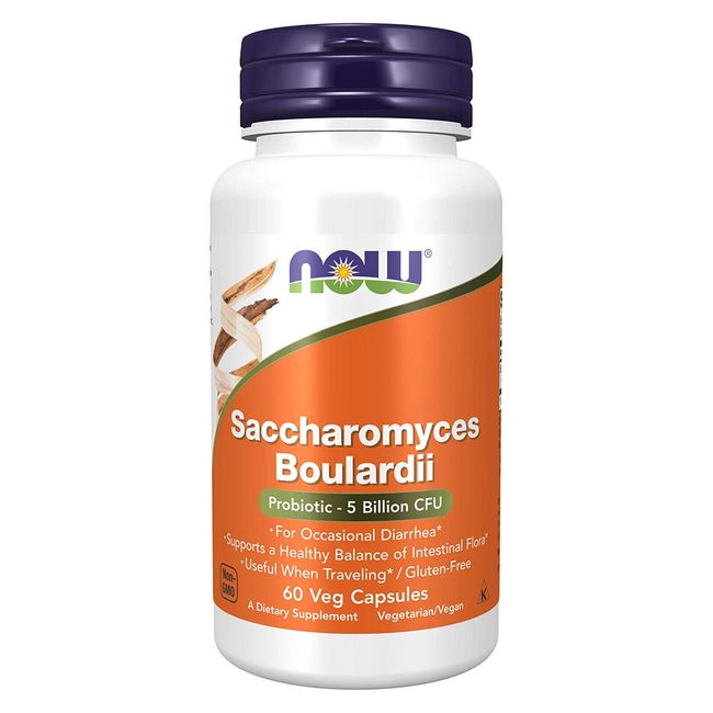 NOW FOODS Saccharomyces Boulardii - 60 Veg Capsules