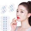 TONGMO Small Face Tape, Pack of 200, Face Lifting, Face Tape, Sagging, Slimming, Correction, For Faces, Ultra-Thin, Transparent, Inconspicuous, Matte, Shaping Tape, For Cosplay, Job Hunting, Dating, Parties, Photo Shoots, Japanese Instruction Manual Inclu