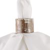 DII Basic Napkin Ring Collection, Decorative Rustic Farmhouse Style, Large Set, White Wash Finish, 6 Piece