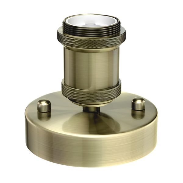 ledscom.de Ceiling Light/lamp Holder RETRA, Gold matt, 1x E27 max. 60W