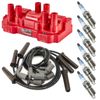 For 2007-2013 Chevrolet Silverado 1500 4.3L Ignition Coil +Spark Plug +Wire Set