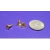 Brass #6  Phillips Flat Head Wood Screw x .375" Length, 200 Pcs