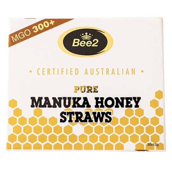 Bee2 Honey Manuka Honey Straw Gift Set Mgo300+ 30 Pieces