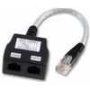 TUK Cat5e Shielded Ethernet Cable Splitter, Data/Voice