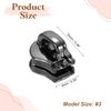 sourcing map 10 Pcs Zipper Sliders, #3 Zipper Pull Replacement for Sewing Bags Coats Jackets Closed-End Pulls Replacing, Dark Gray