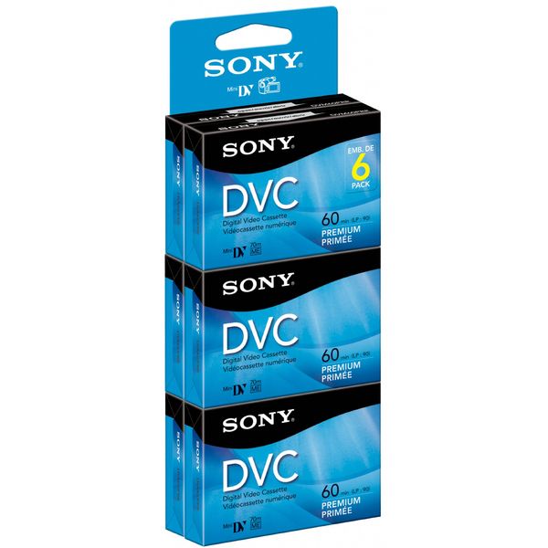 Sony DVM60PRR/6 プレミアムデジタルビデオカセットブリック - 6パック