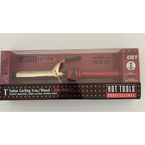 Hot Tools Professional 24k Gold 1” Barrel Limited Edition Colors Curling Wand