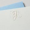 G.C.PRESS Initial Card Box J [8 Cards / 2 Envelopes 4 Colors] Letter Simple (Multi-Purpose)