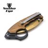 Everyday Carry Folding Pocket Knife, Assisted Opening, Tactical Design (Gold)