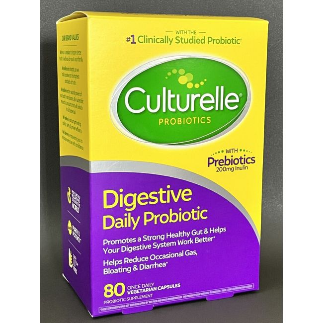 Culturelle Probiotic Digestive Daily Probiotic - 80 Capsules EXP 08/2025