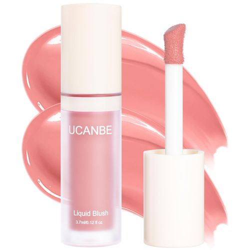 Matte Liquid Blush for Cheeks, High Pigment Buildable Cream Blush, Long-Lasting Natural Glow - Hydrating Formula Lightweight Makeup Radiant Flushed Cheeks (02 Sunset)