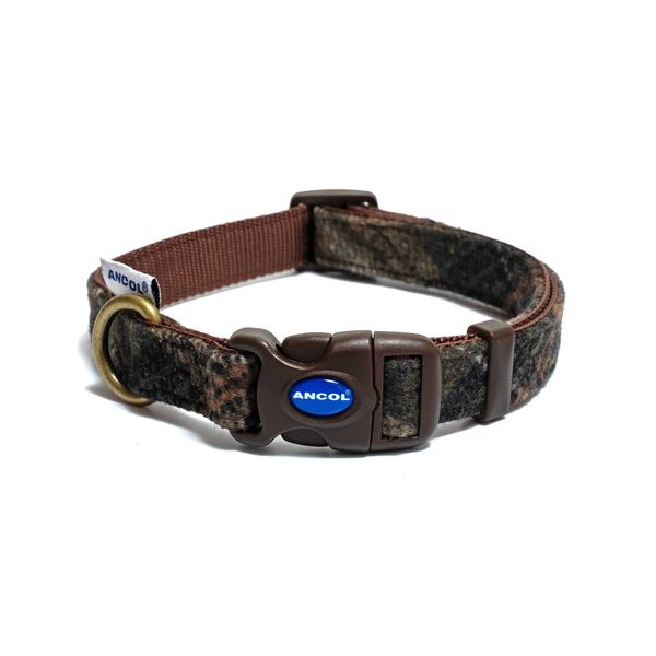 Ancol Country Check Adjustable collar 30-50cm, Brown