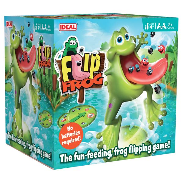 IDEAL | Flip Frog: the fun-feeding, frog flipping action game!| Kids Games | For 2+ Players | Ages 4+