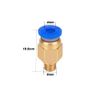 Aiqeer 10 Pieces 3D Printer PC4-M6 Pneumatic Connectors, PC4-M6 Pneumatic Quick Fitting