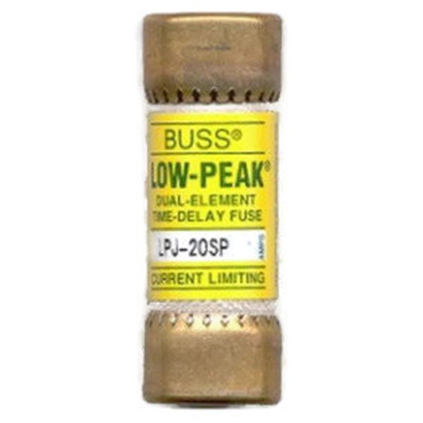 Cooper Bussmann LPJ-20SP (LPJ20SP), Fuse 20A 600V Time Delay Class J Dual Element