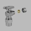 EFIELD 2 PCS  1/2"  CPVC X 3/8" OD 1/4TURN COMPRESSION ANGLE STOP VALVE