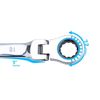 6PCS Metric Flexible Head Ratcheting Wrench Combination Spanner Tool Set 8-19mm