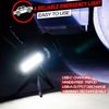 Rechargeable Spotlight, High High Lumens 100000 LED Flashlight with Red