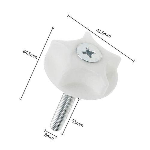 Karjiaja 4 PCS Headboard Bolts M8 Headboard Fixings Headboard Screws and Washers Strong Hold Bed Headboard Bolts Fittings for Divan Bed