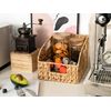 Pantry Baskets for Organizing, Wicker Baskets with Built-In Handles, Handwoven W