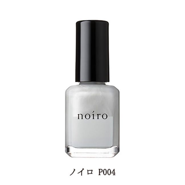 Nail Noiro Nail Color P004 11ml Quick Dry Professional Line Certification Supplies Nail Supplies Gentle on Nails Made in Japan Nail Polish Pearl White Silver Silver White Certification Color New