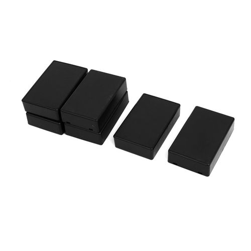 uxcell 80mmx50mmx20mm Dustproof IP65 Junction Box Electric Project Enclosure Black 6PCS