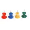 Whitecroft Essentials Tubs Giant Push Pins - Assorted Colours (Pack of 70)