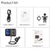 Bluetooth V5.0 FM Transmitter Wireless Car Adapter Screen QC3.0 Fast Charger