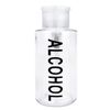 Pana 10 Oz Liquid Push Down Pump Dispenser Bottle with Alcohol Label - Clear